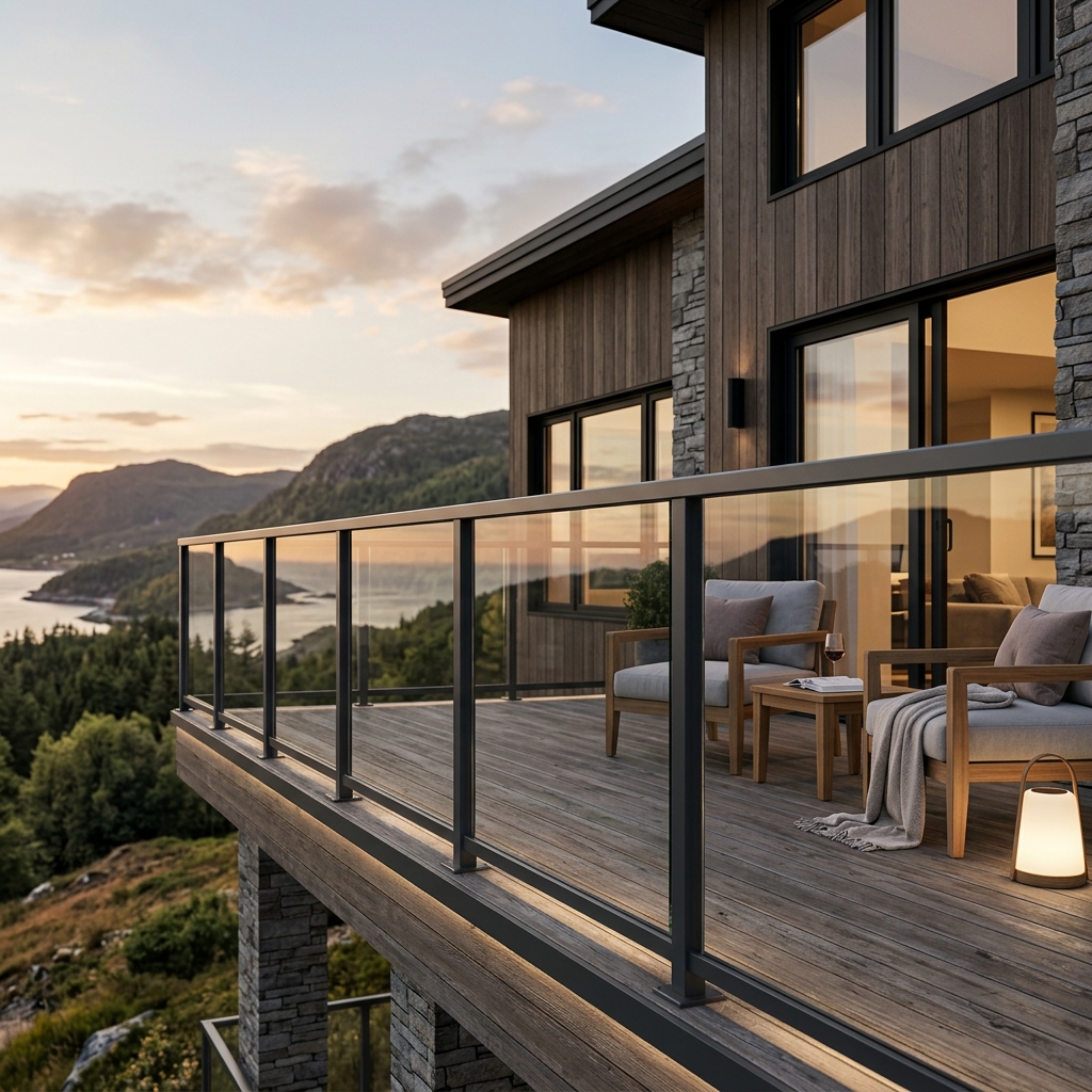 Aluminum Glass Railing
